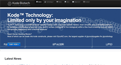 Desktop Screenshot of kodebiotech.com